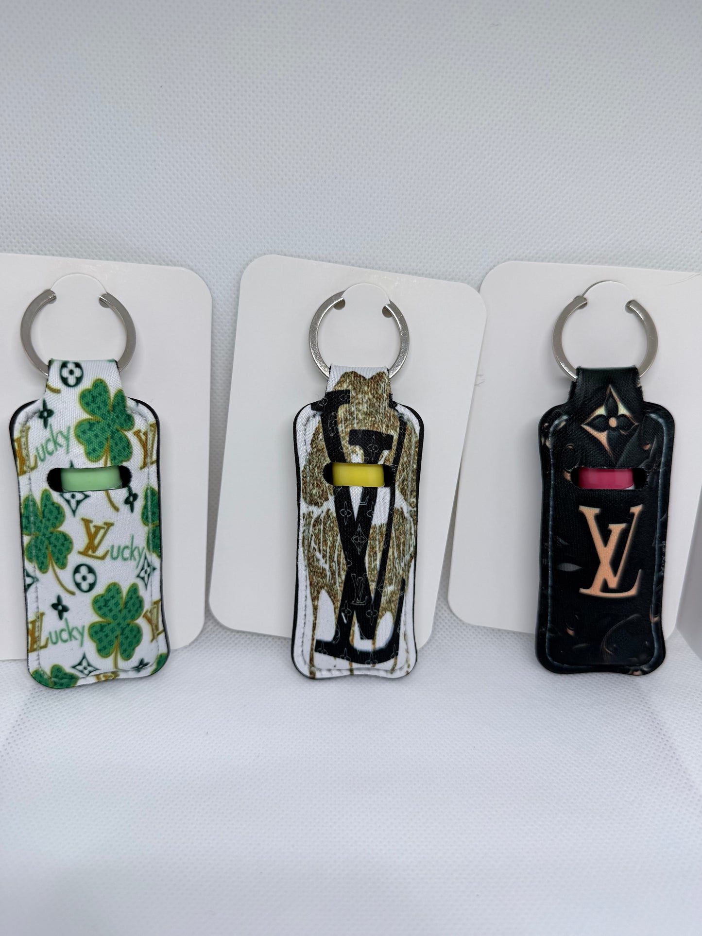 Lip balm holders keyring
