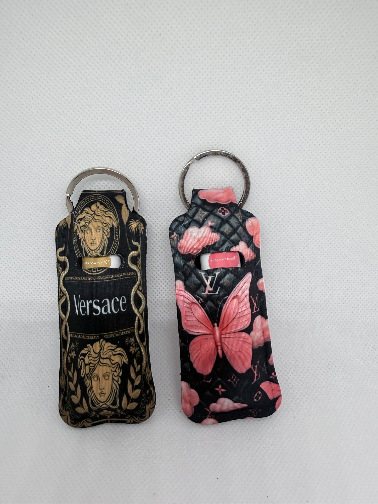 Lip balm or lipstick keyring