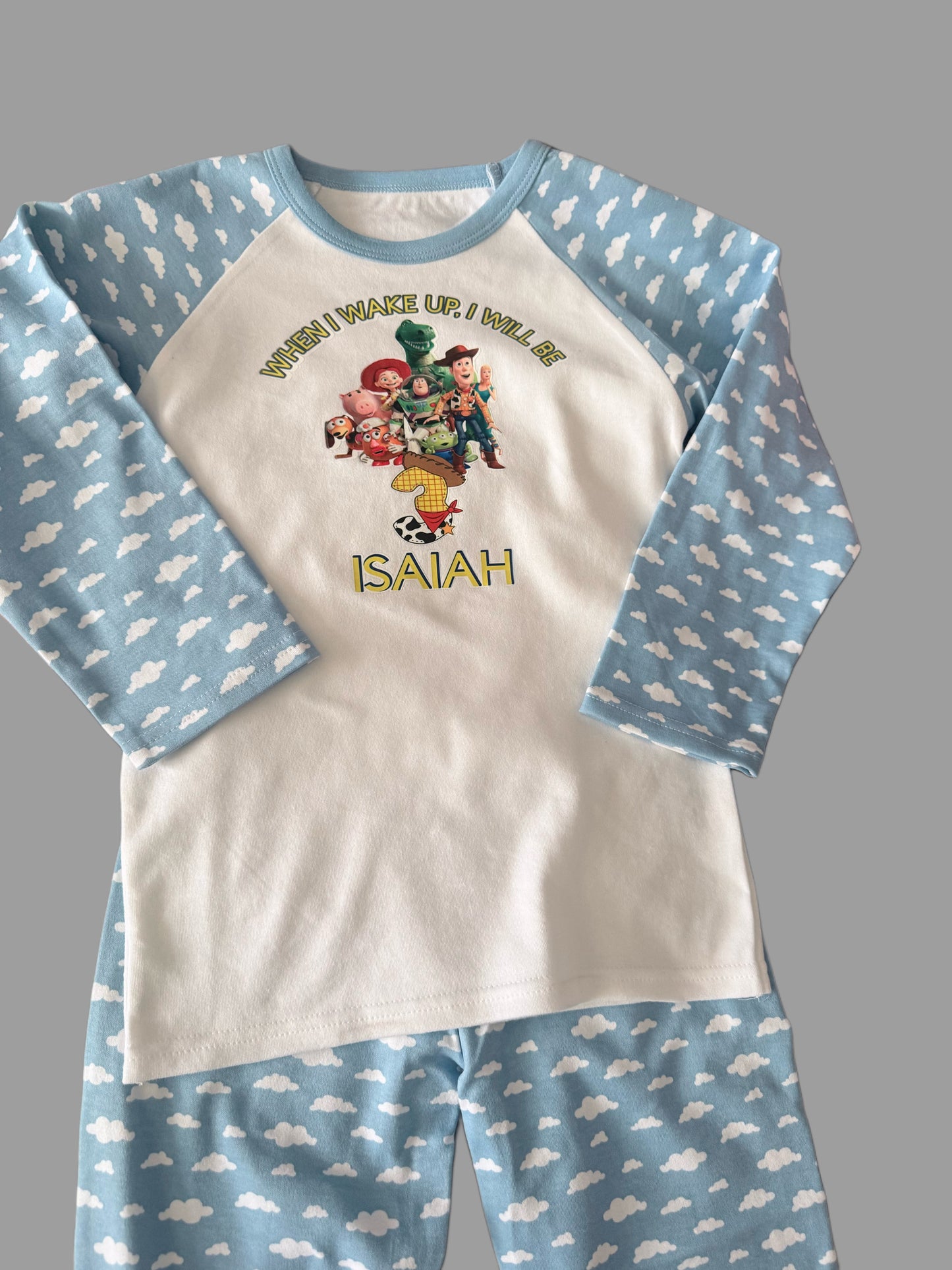 Personalised birthday pjs