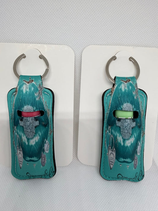 Lip balm holders keyring