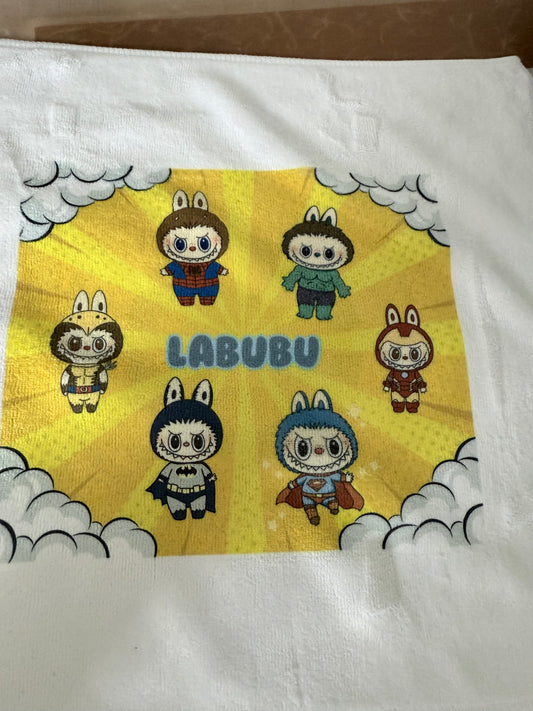 Labubu face flannels