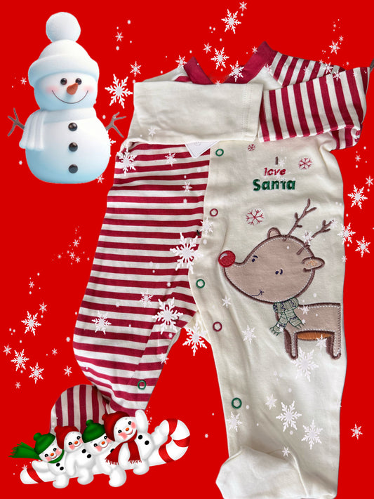 Baby’s Christmas baby grow