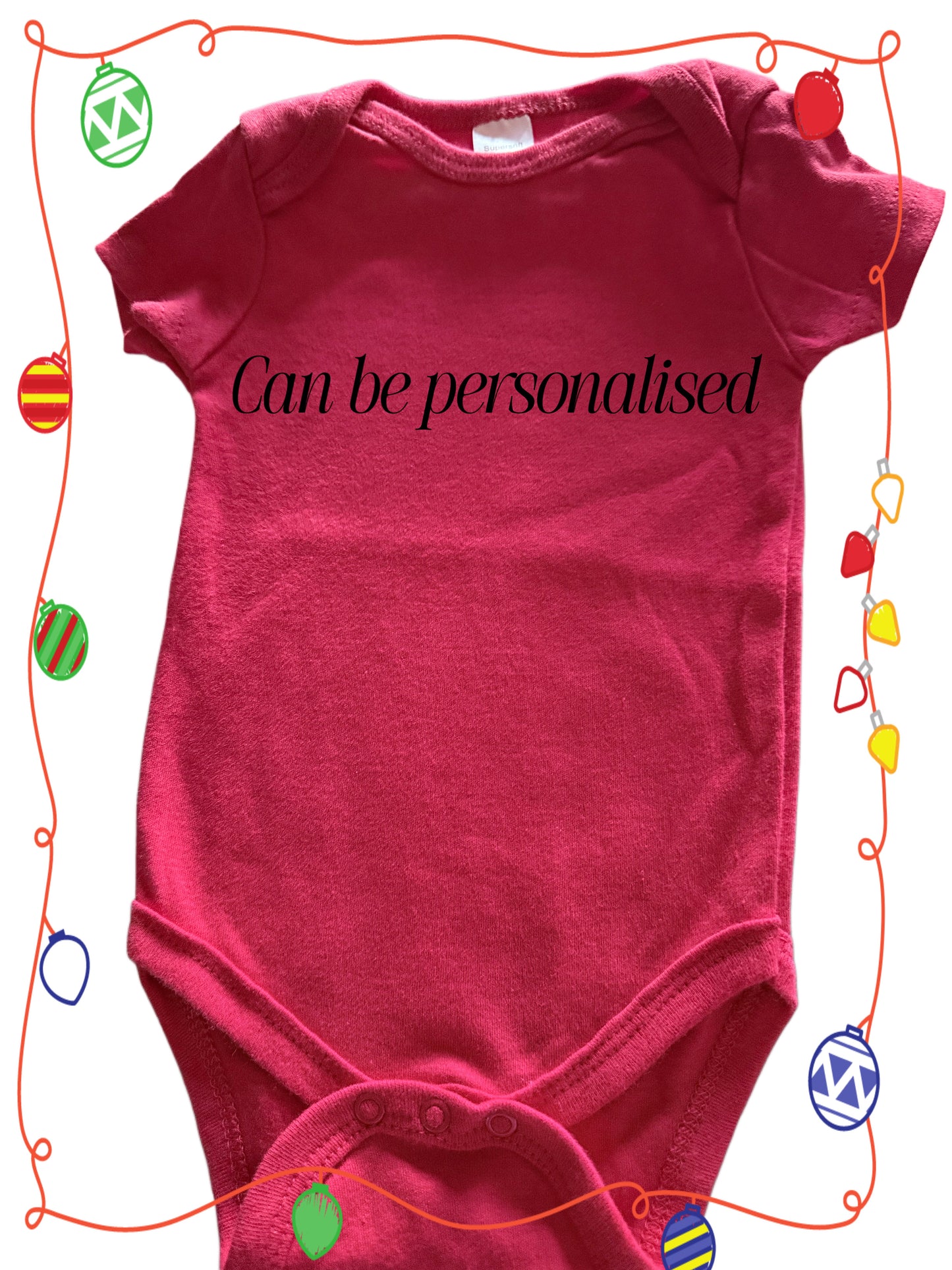 Personalised baby vest