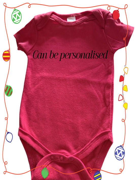 Personalised baby vest