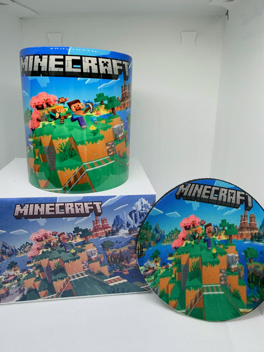 Minecraft mug & coaster set