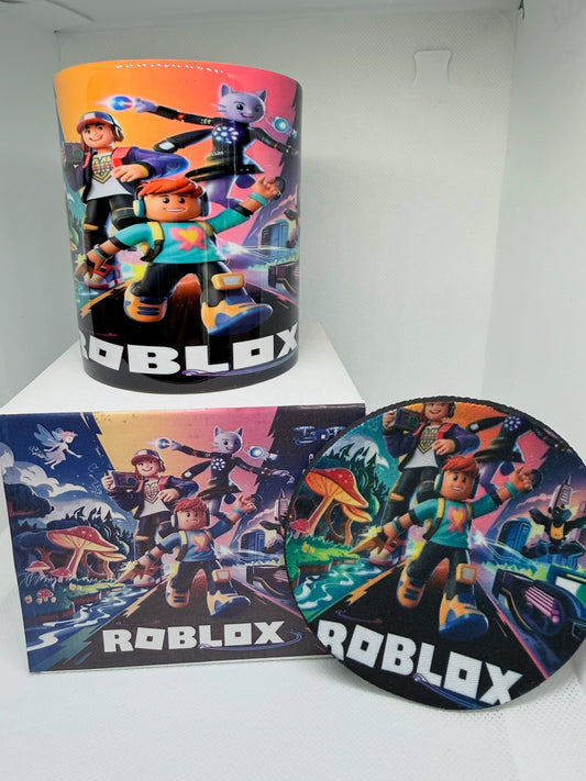 Roblox mug & coaster set