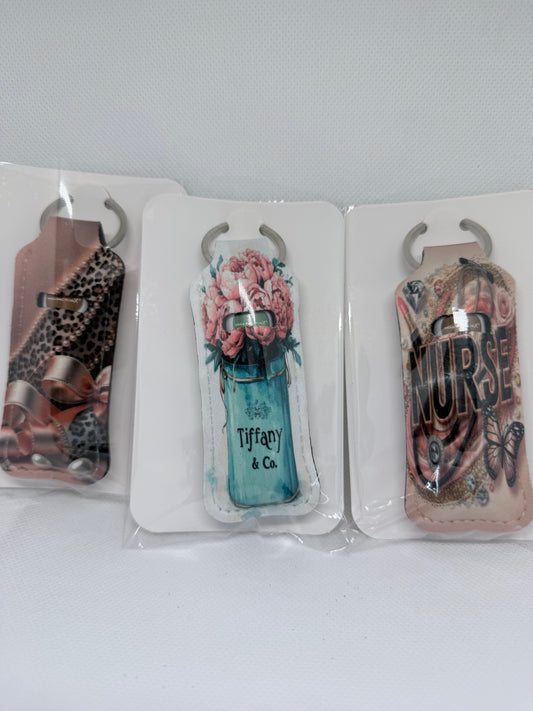 Lip balm or lipstick keyrings