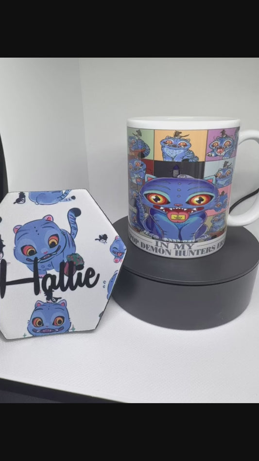 K-pop personalised mug coaster set,
